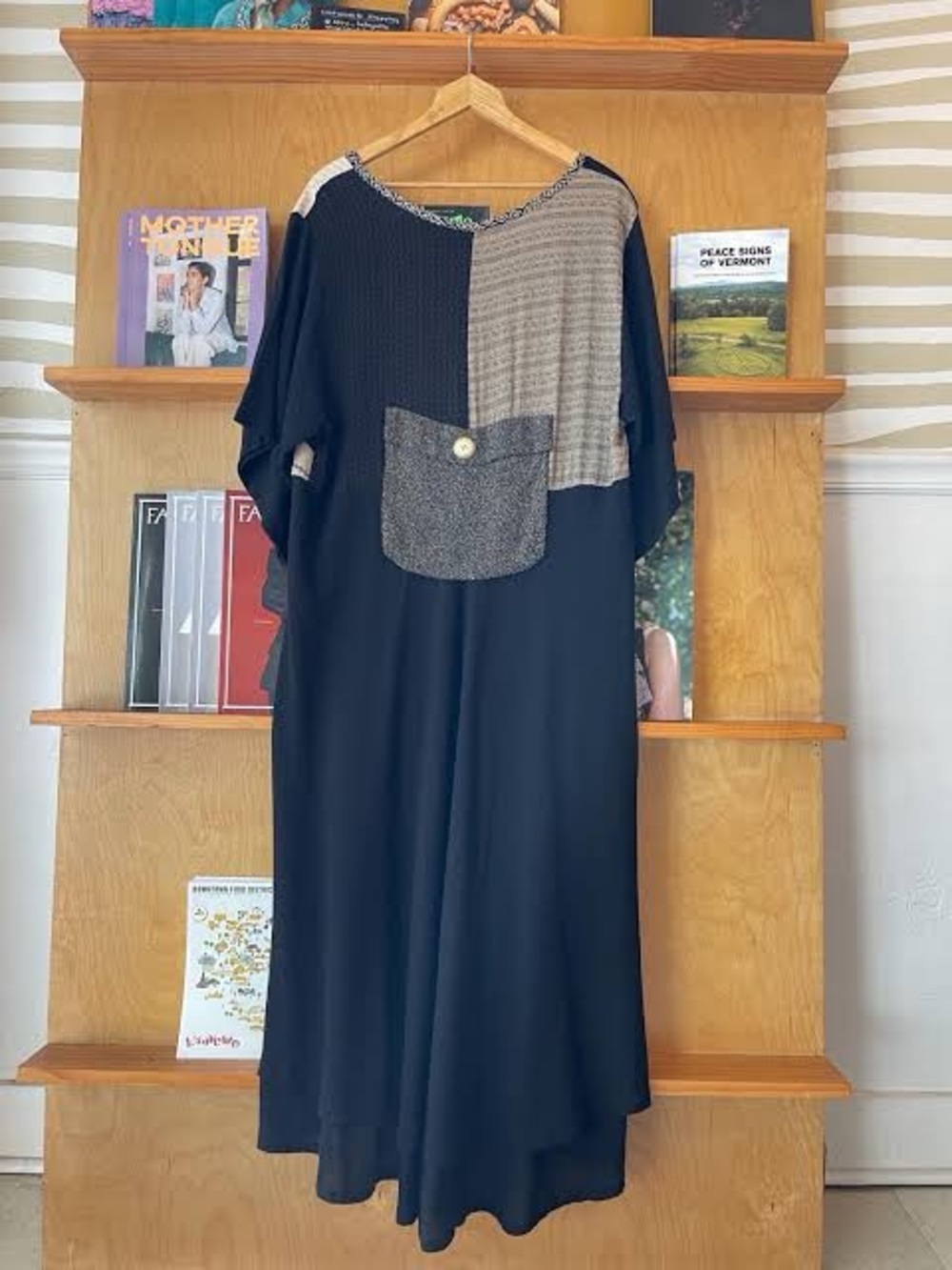 Vintage Donna Jessica Patchwork Maxi Dress Size 1 - Picture 3 of 5